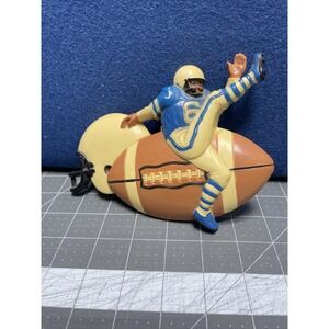 Vintage Burwood Products Co. Football Player Helmet Wall Decor Plaque
